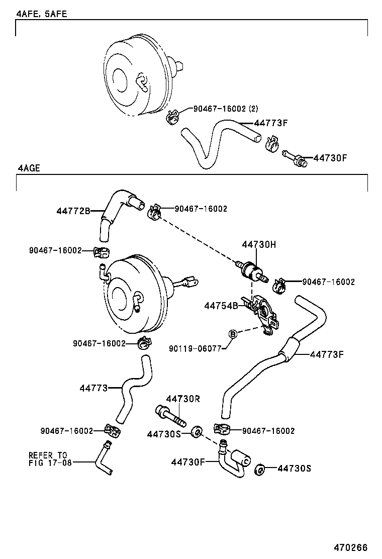 44773-12490 HOSE, UNION TO CHECK VALVE product image