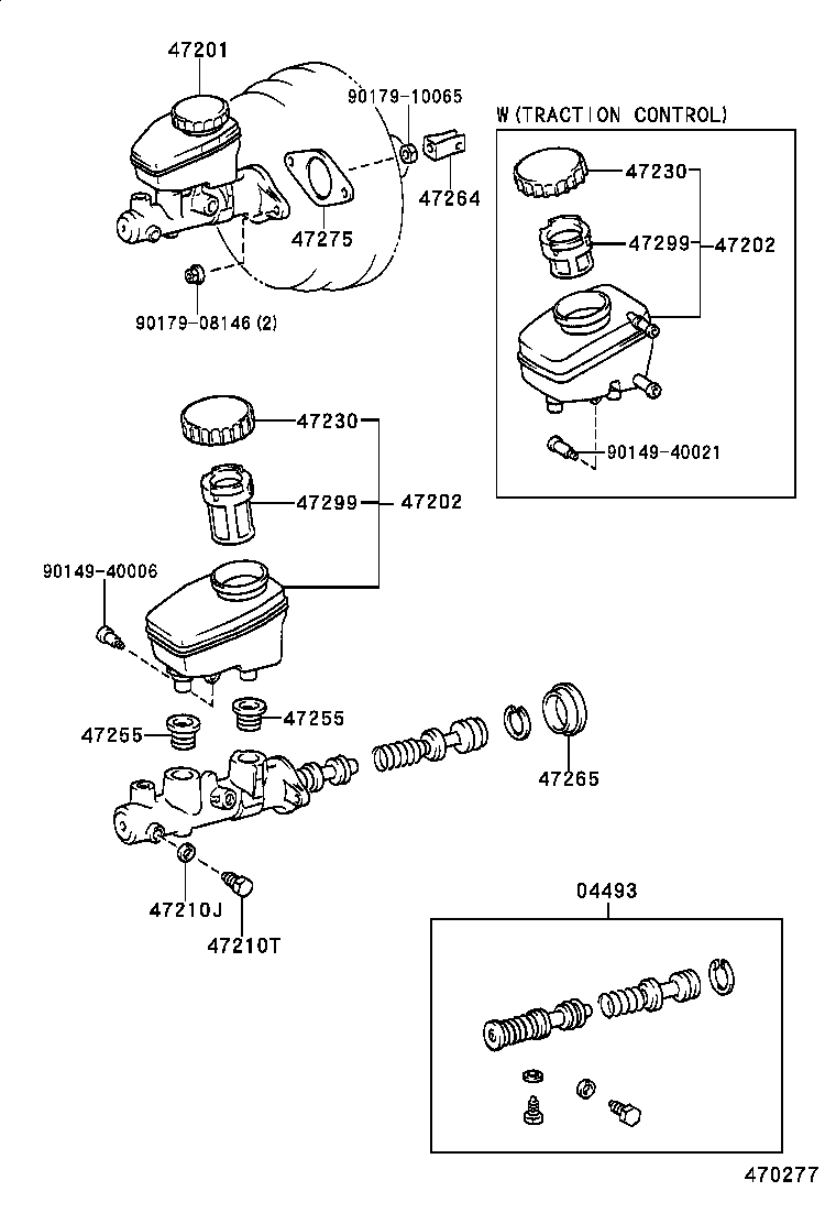 47220-50110 RESERVOIR SUB-ASSY, BRAKE MASTER CYLINDER product image
