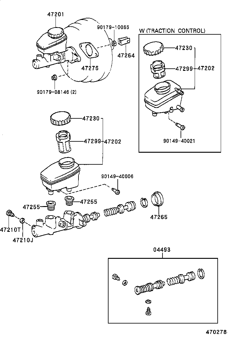 47220-50110 RESERVOIR SUB-ASSY, BRAKE MASTER CYLINDER product image