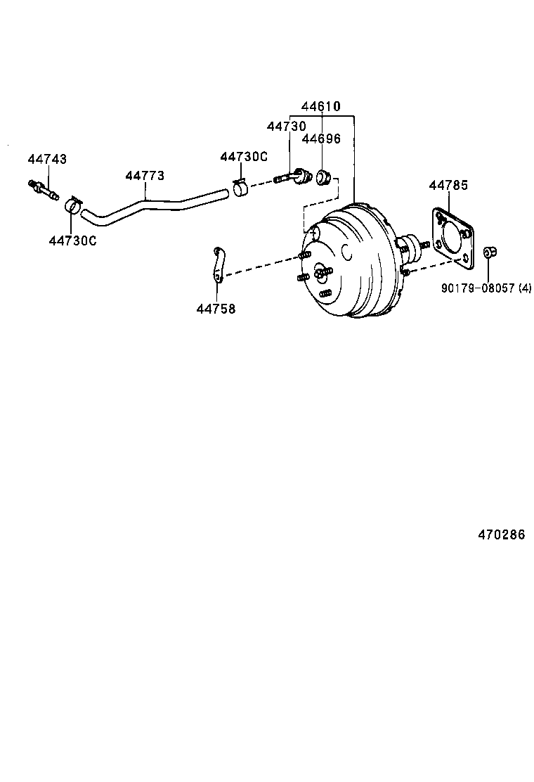 44785-35030 GASKET, BRAKE BOOSTER product image