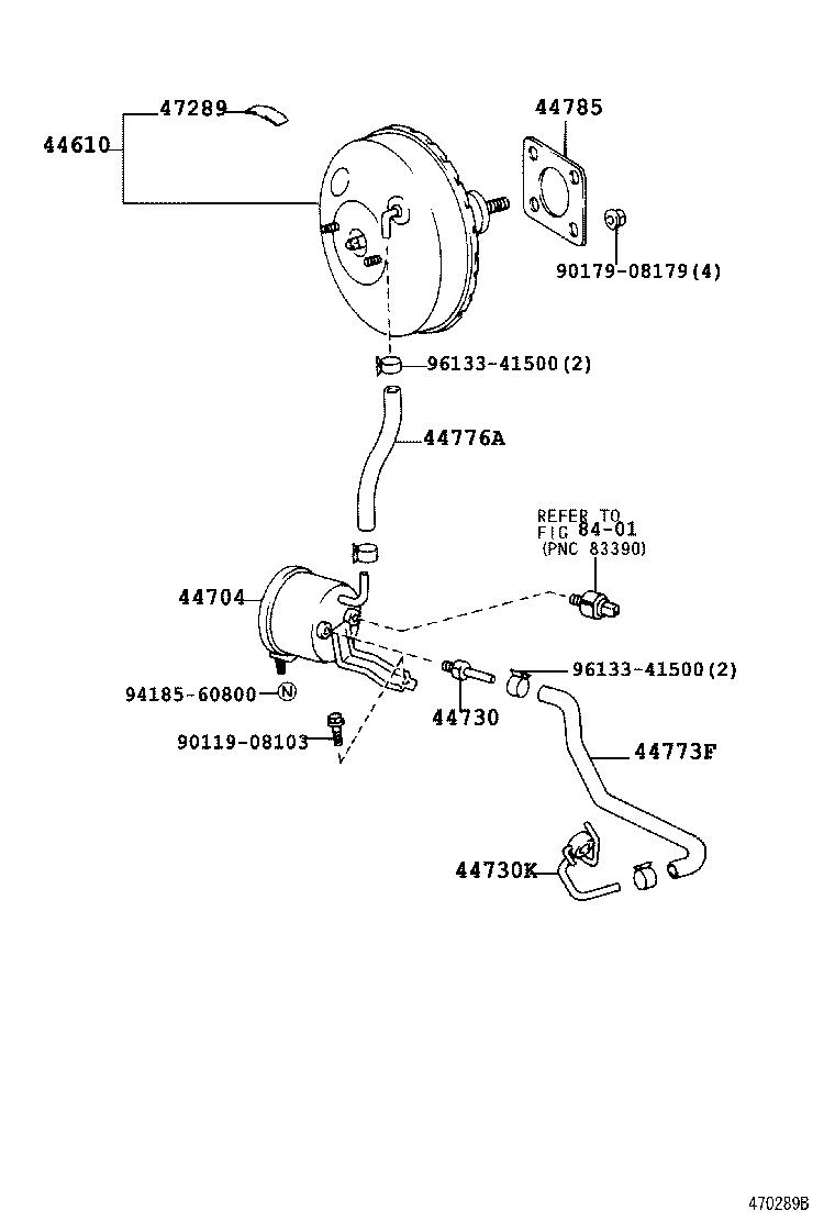 44610-26503 BOOSTER ASSY, BRAKE product image