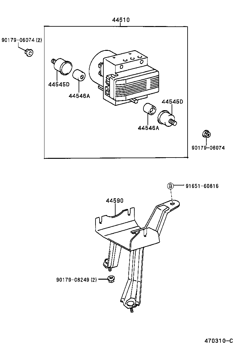 47311-26580 TUBE, FRONT BRAKE, NO.1 product image