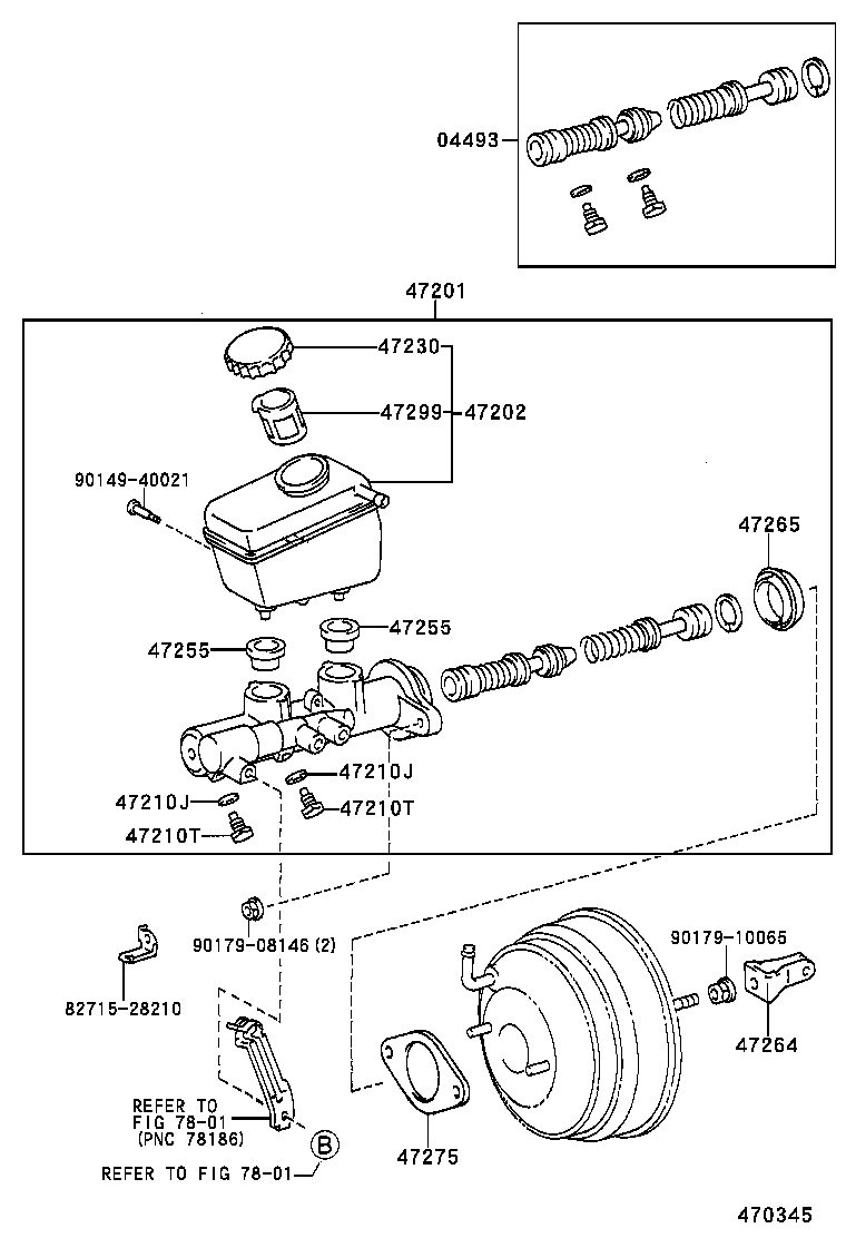 44591-30230 BRACKET, BRAKE ACTUATOR, NO.1 product image