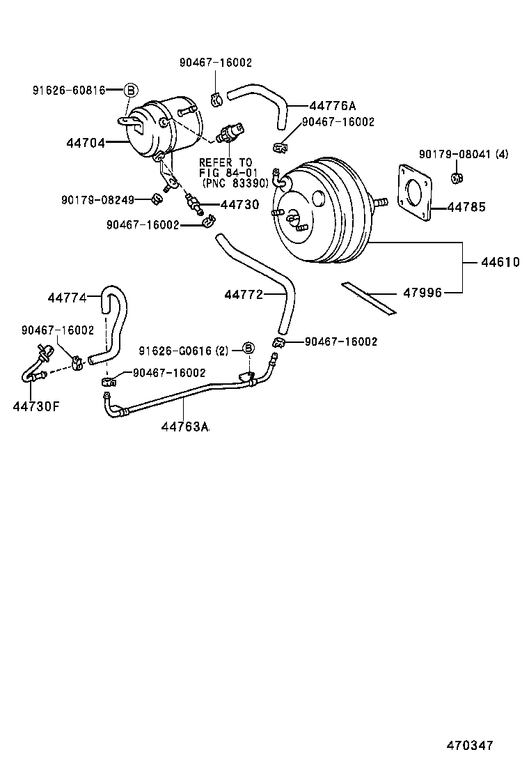 44774-30100 HOSE, UNION TO CONNECTOR TUBE product image