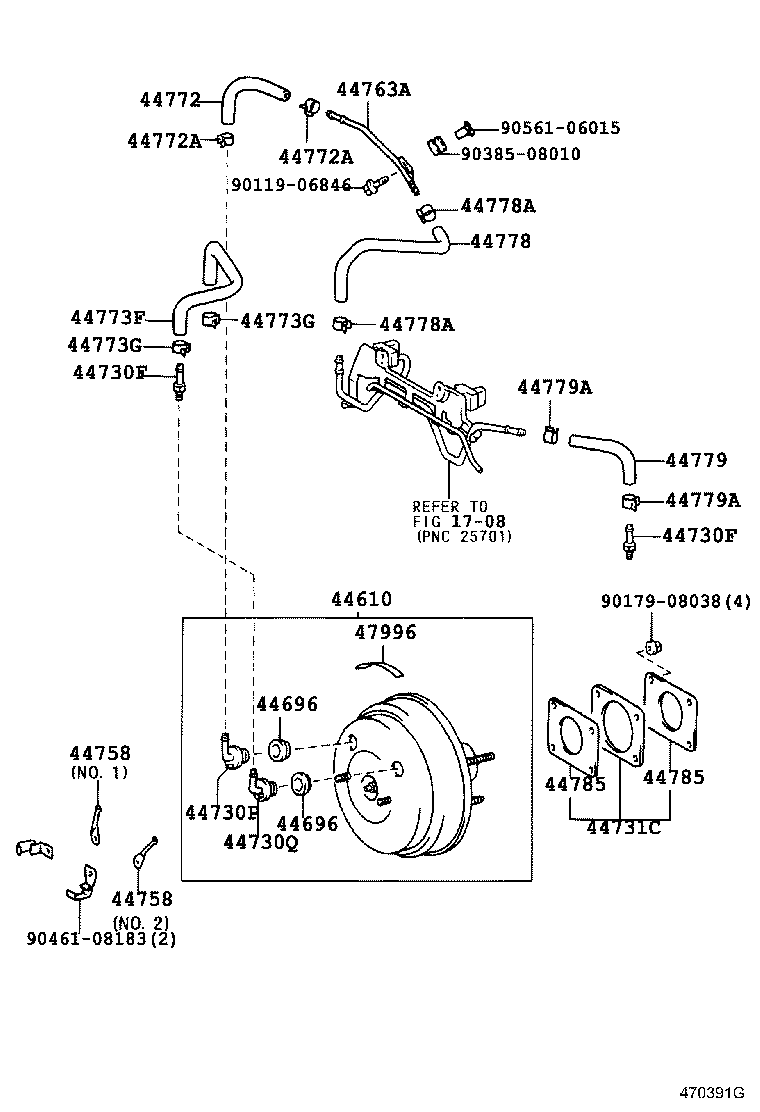 44772-40040 HOSE, CHECK VALVE TO CONNECTOR TUBE product image