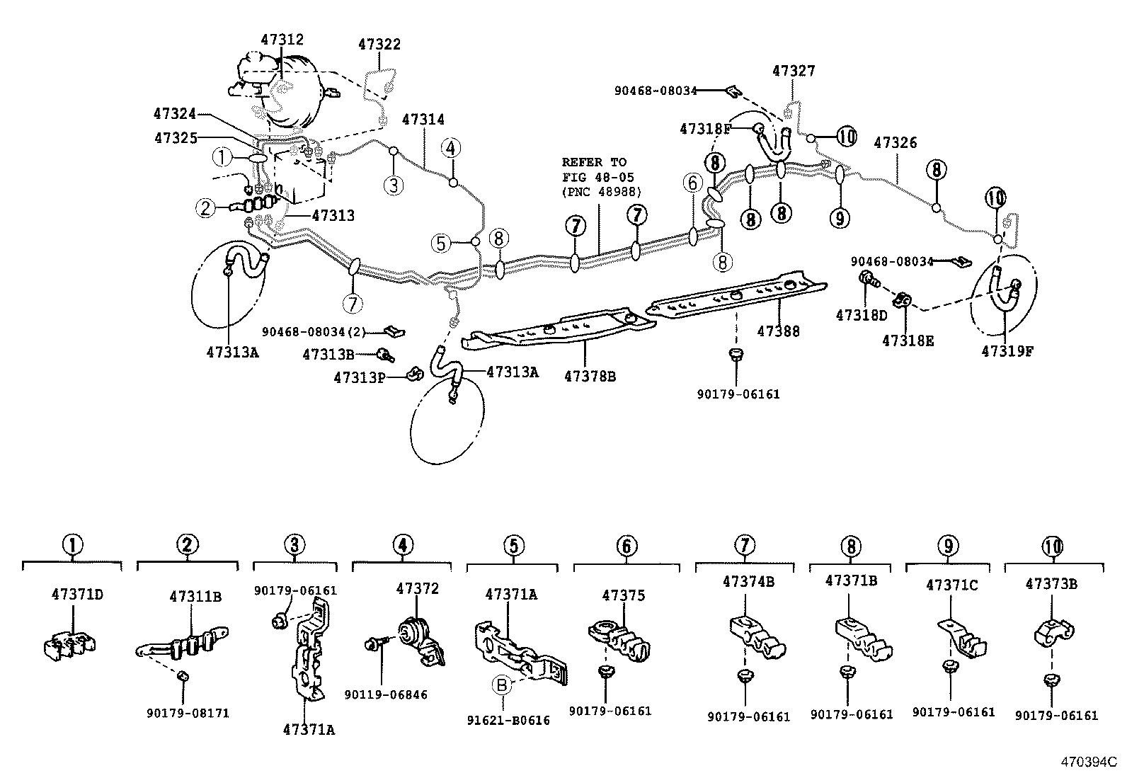 44590-40030 BRACKET ASSY, BRAKE ACTUATOR product image
