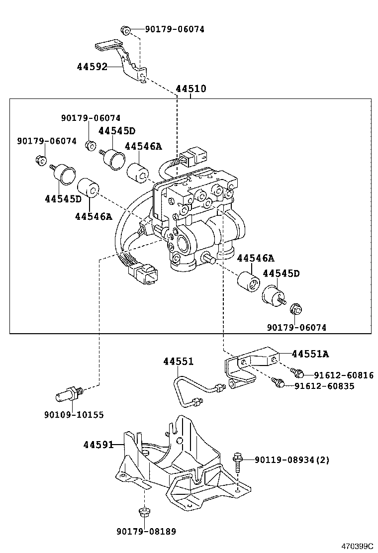 47323-13080 TUBE, REAR BRAKE, NO.3 product image