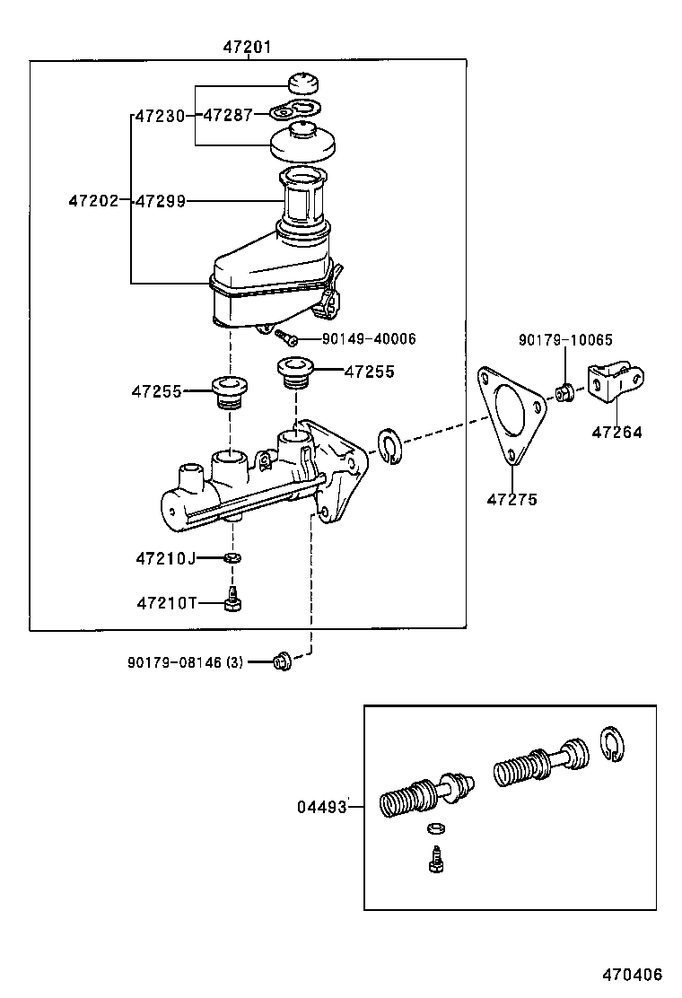 47230-02030 CAP ASSY, BRAKE MASTER CYLINDER RESERVOIR FILLER product image