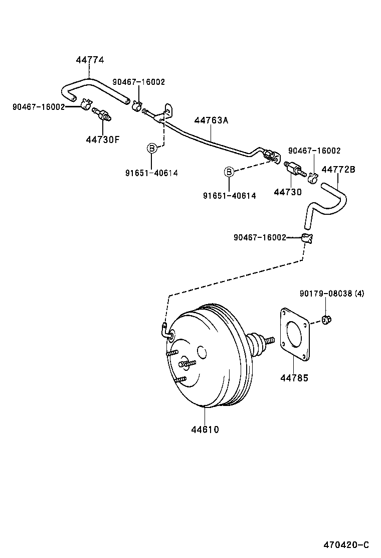 44610-02050 BOOSTER ASSY, BRAKE product image