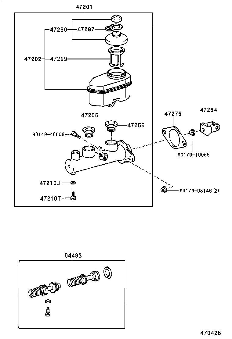47230-02030 CAP ASSY, BRAKE MASTER CYLINDER RESERVOIR FILLER product image