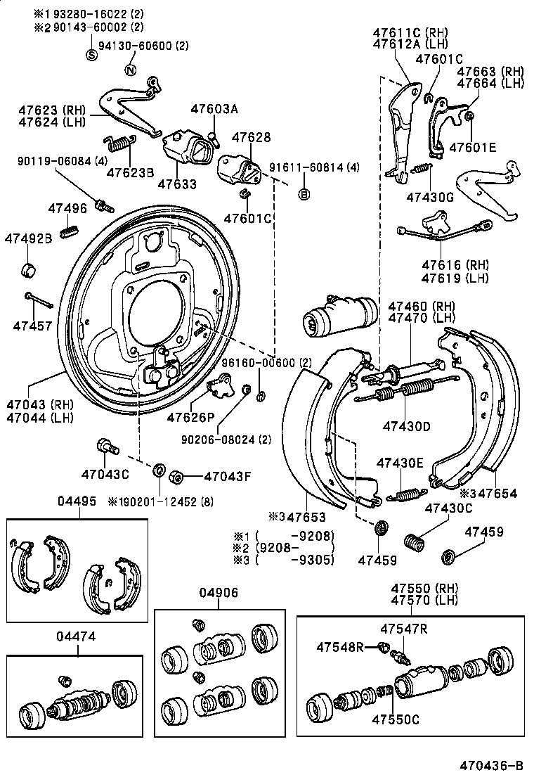 Toyota 47044-60050 PLATE SUB-ASSY, BRAKE BACKING, REAR LH