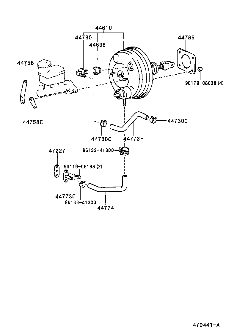 44610-46020 BOOSTER ASSY, BRAKE product image