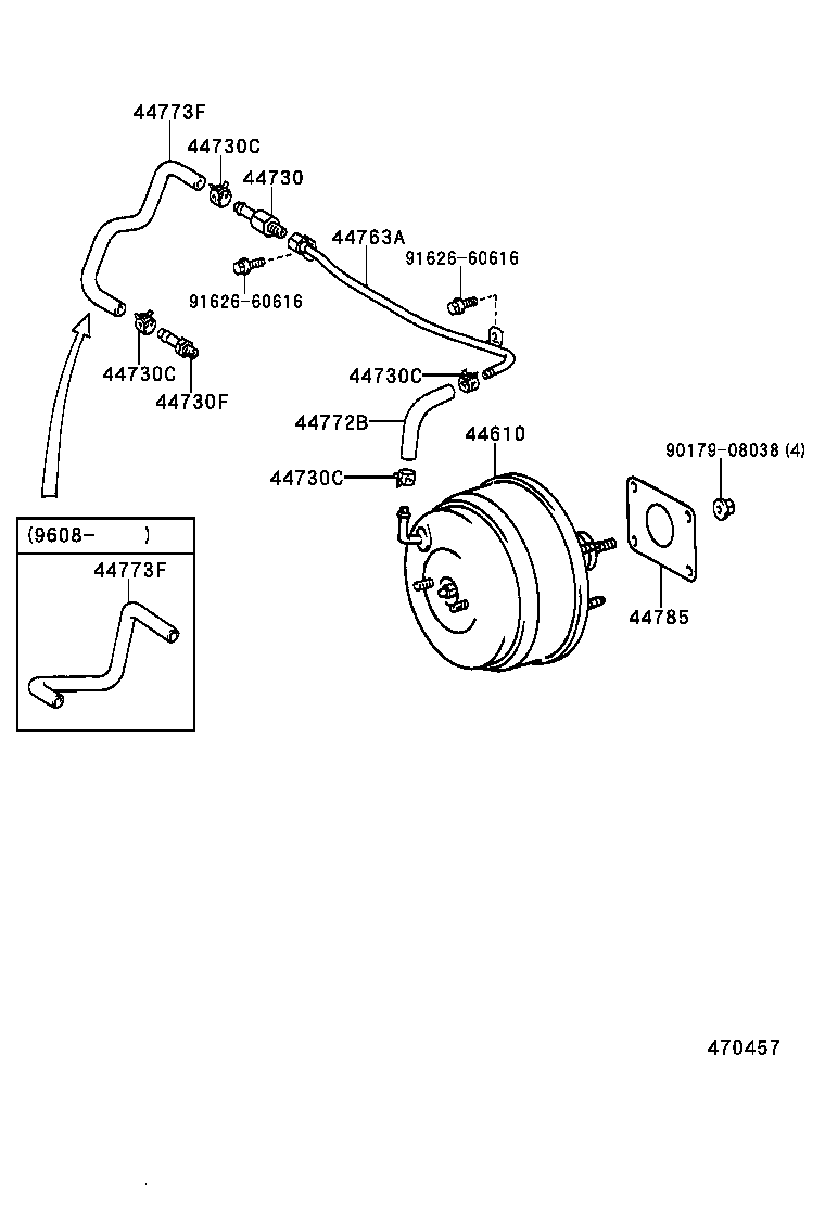 44610-42010 BOOSTER ASSY, BRAKE product image