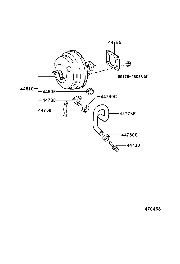 44610-42010 BOOSTER ASSY, BRAKE product image