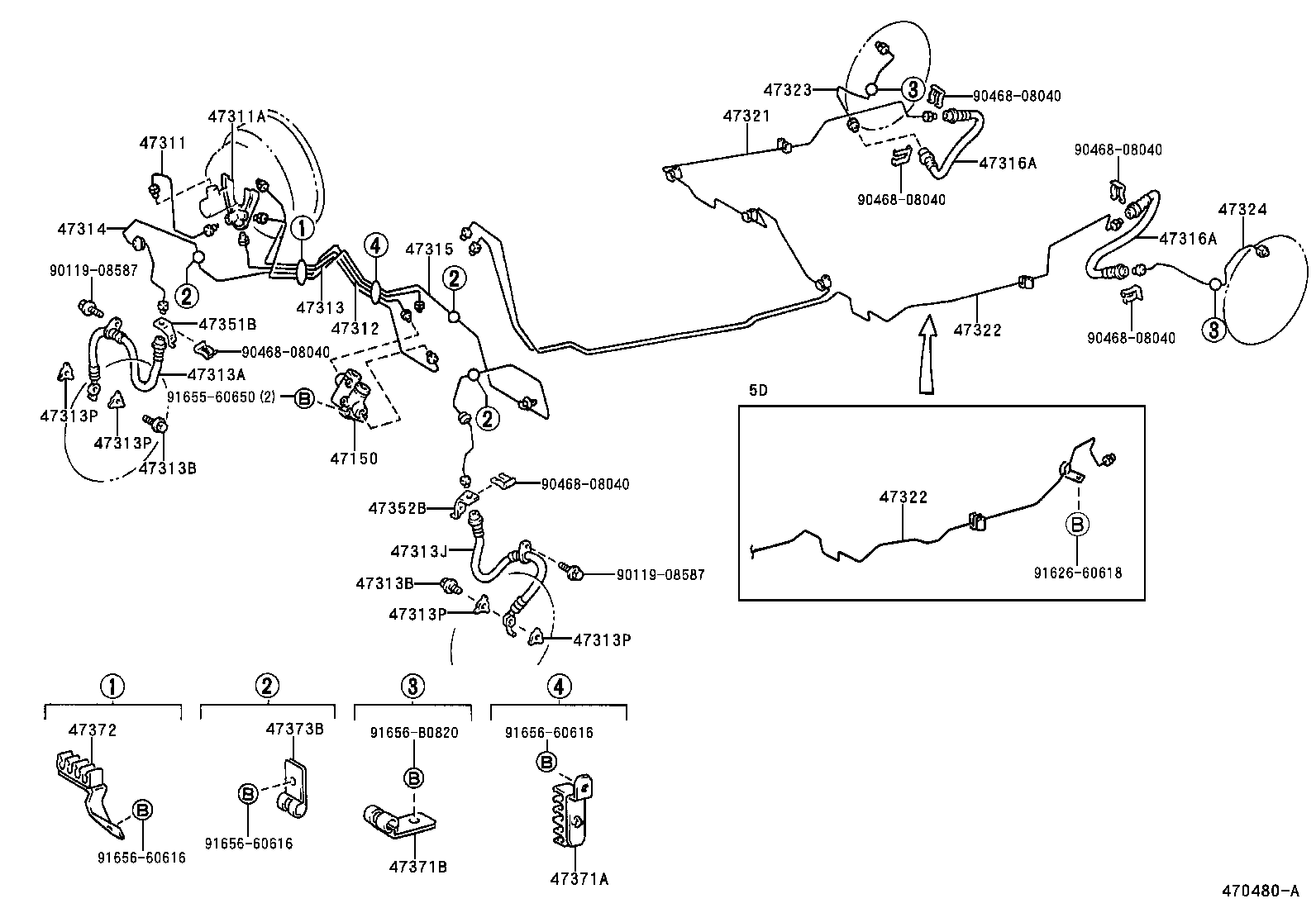 44590-42030 BRACKET ASSY, BRAKE ACTUATOR product image