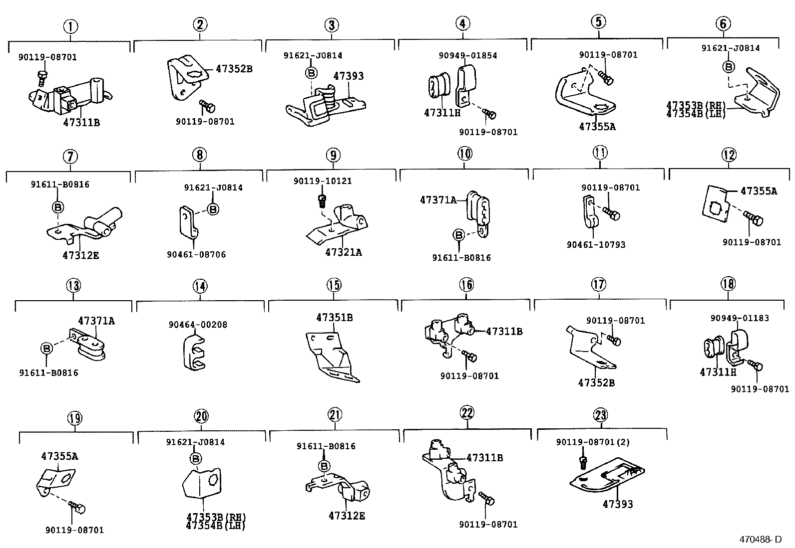 47316-60340 TUBE, FRONT BRAKE, NO.5 product image