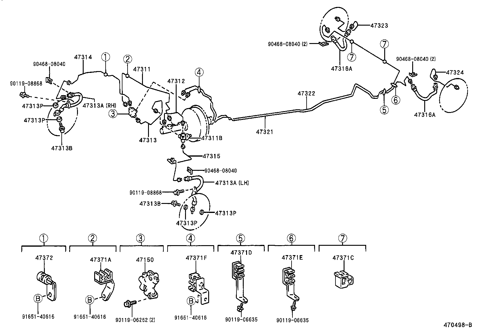 44590-12030 BRACKET, BRAKE ACTUATOR, NO.1 product image