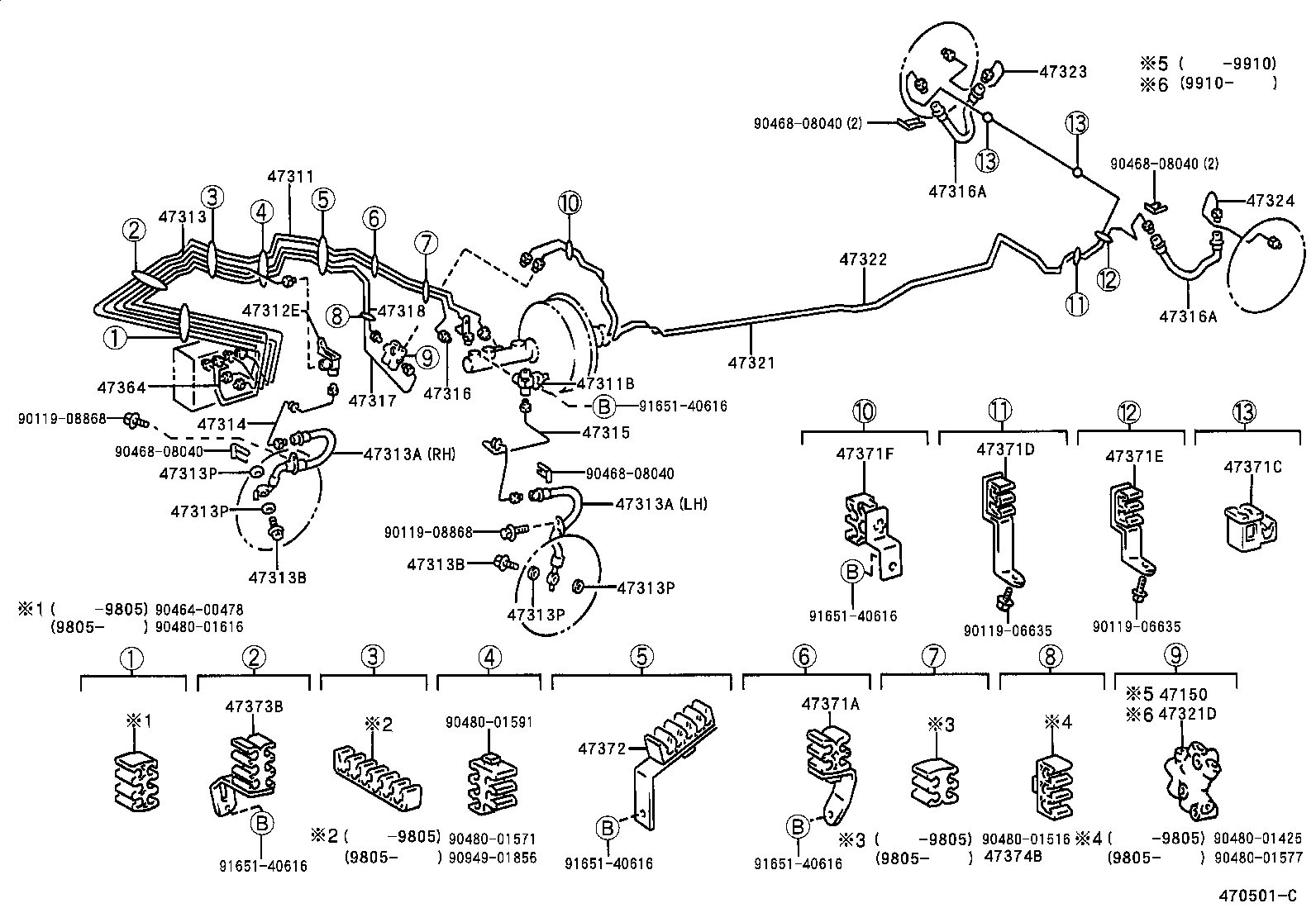 44590-12030 BRACKET, BRAKE ACTUATOR, NO.1 product image