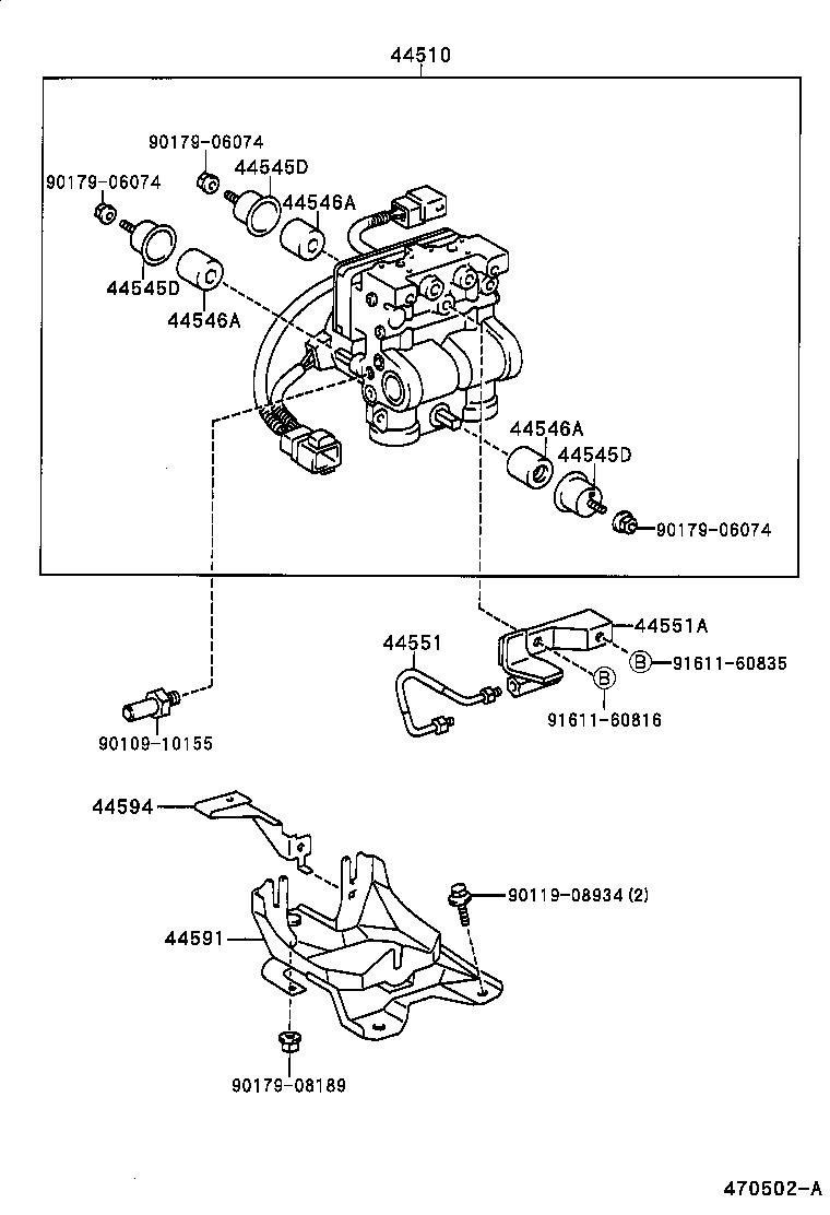 44050-02020 ACTUATOR ASSY, BRAKE product image