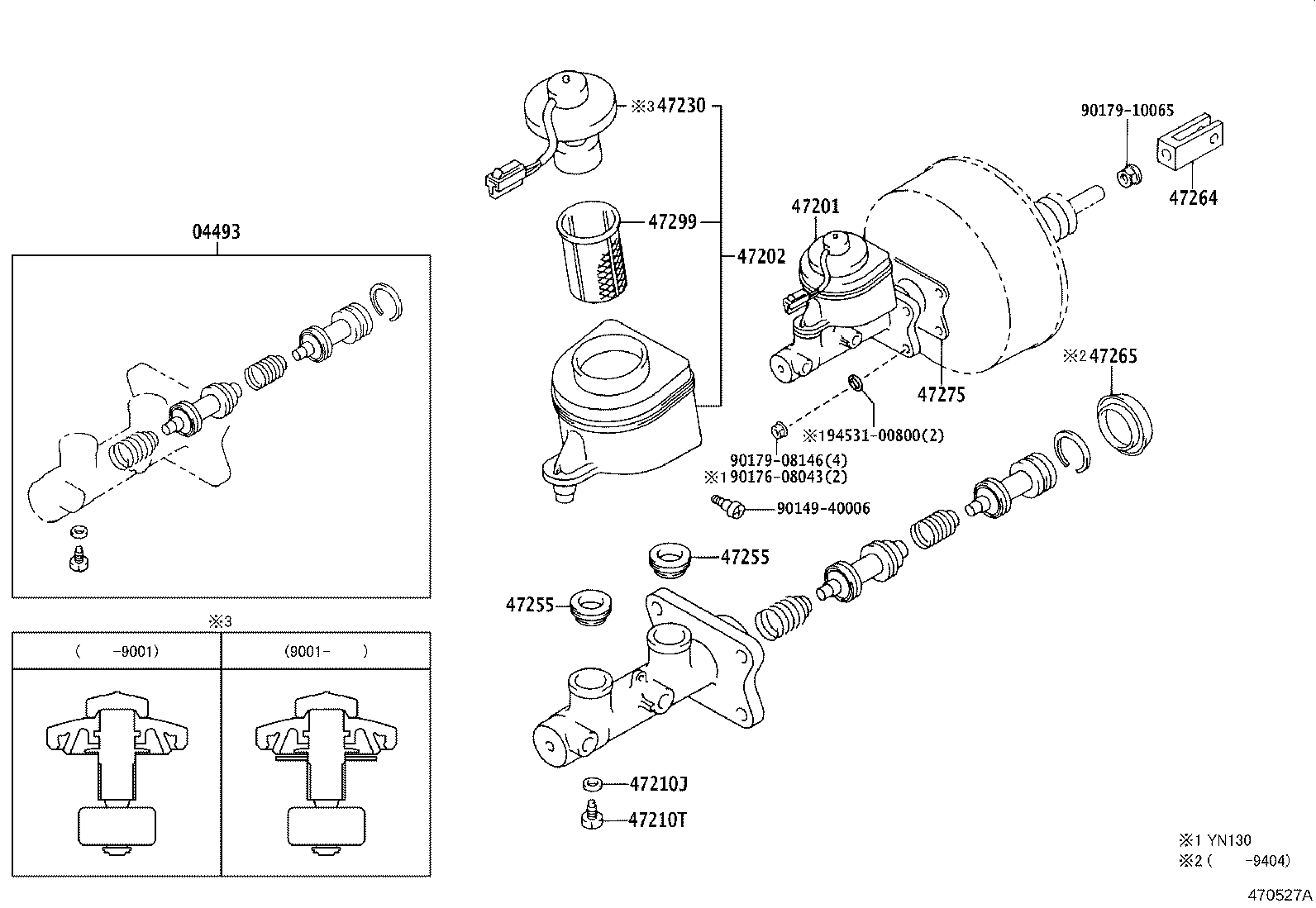 47201-3D080 CYLINDER SUB-ASSY, BRAKE MASTER product image