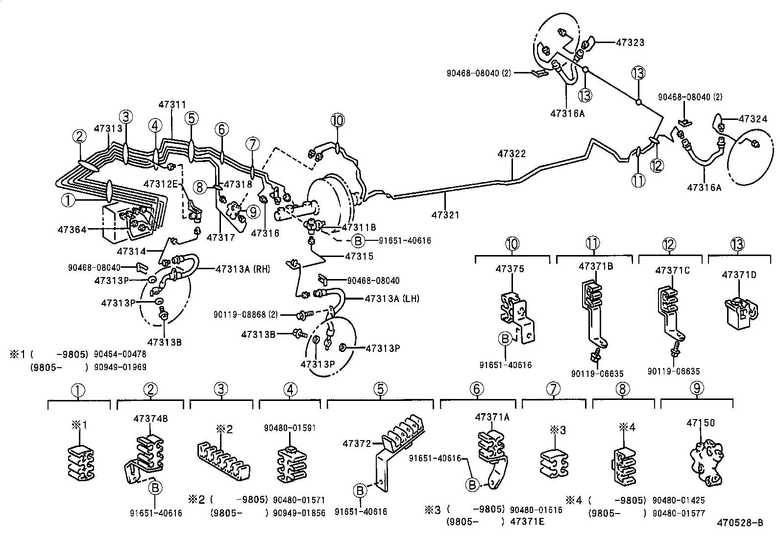 44552-12021 TUBE, BRAKE ACTUATOR, NO.2 product image
