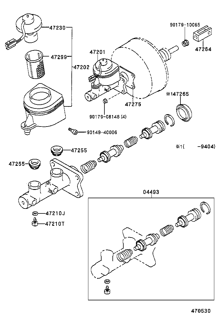 47201-3D151 CYLINDER SUB-ASSY, BRAKE MASTER product image