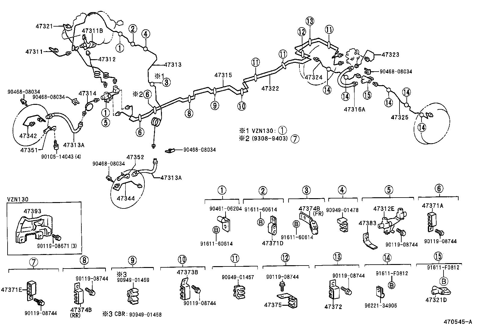 04477-26050 BUSH & BOOT KIT, LOAD SENSING SPRING product image