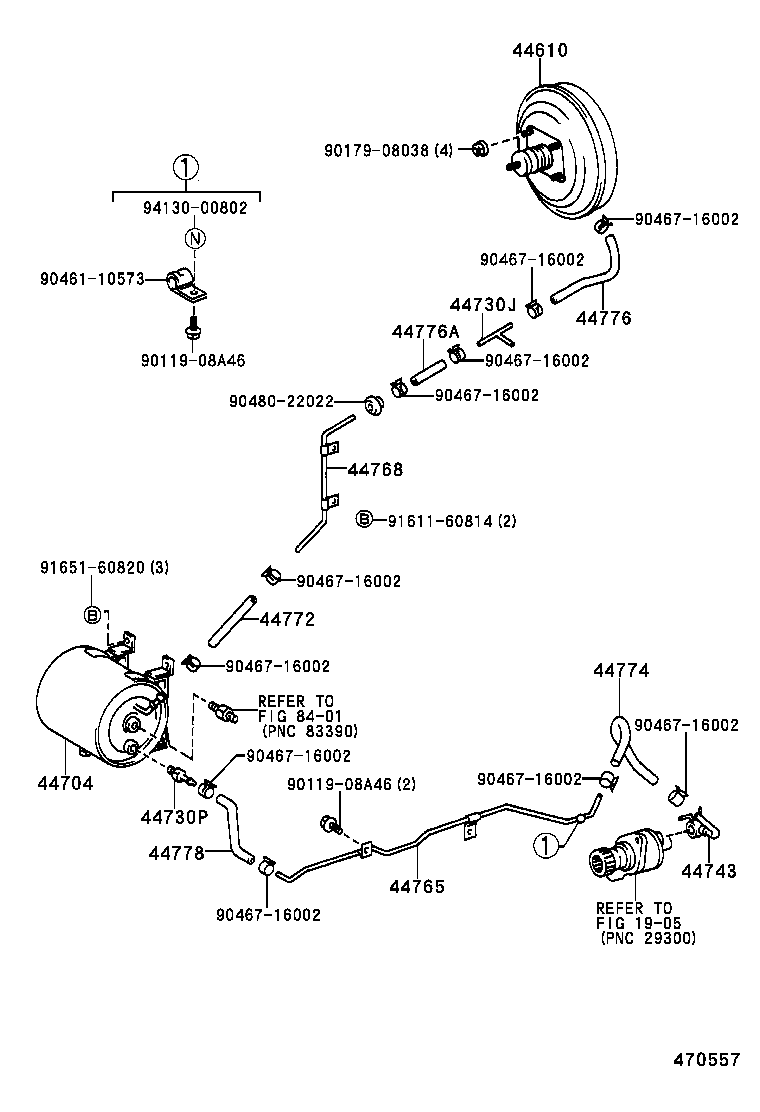44610-37050 BOOSTER ASSY, BRAKE product image
