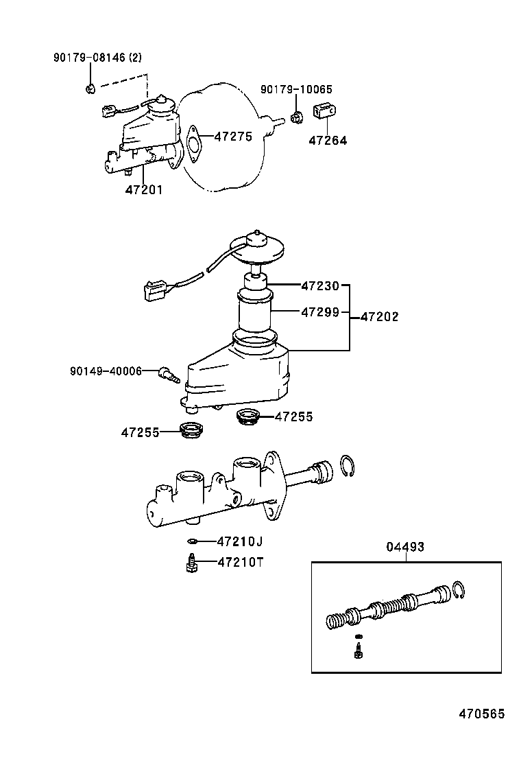 47220-32050 RESERVOIR SUB-ASSY, BRAKE MASTER CYLINDER product image