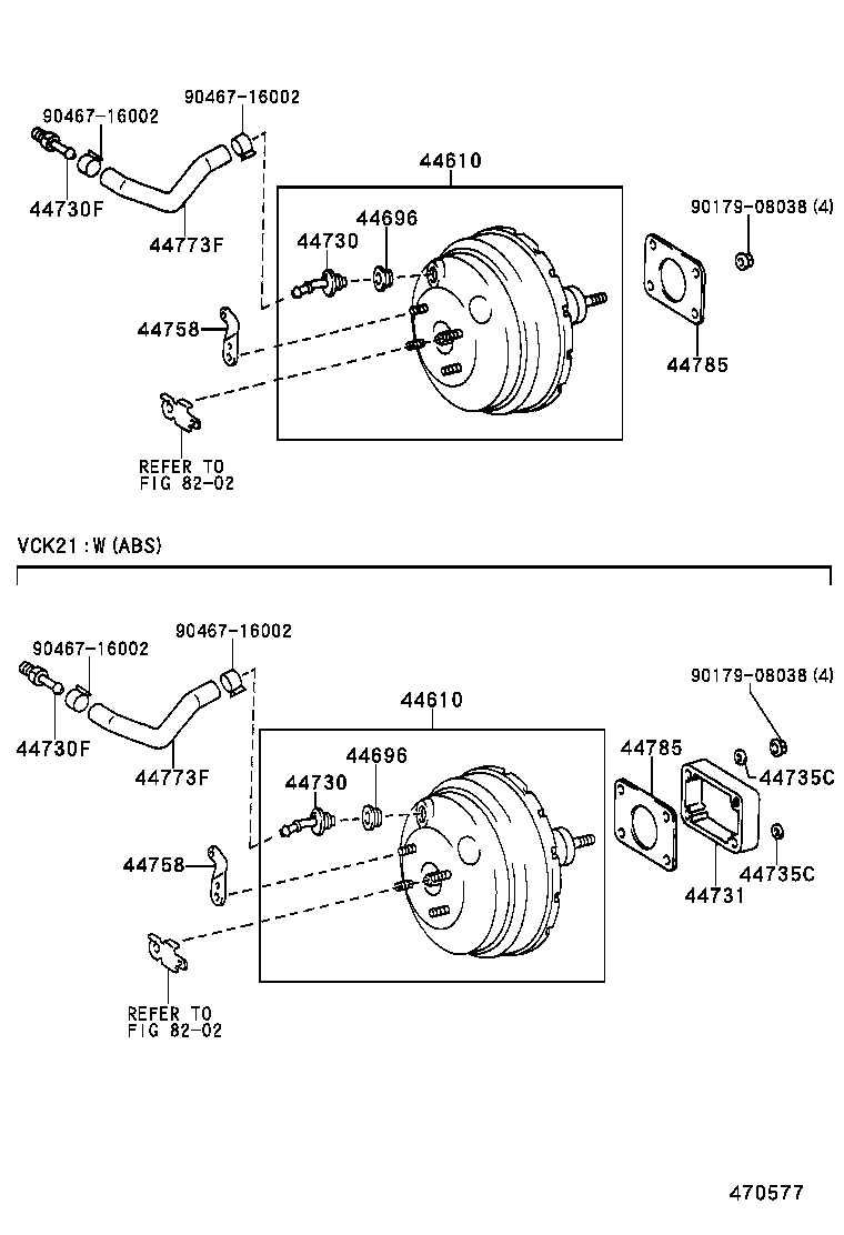 44779-34010 HOSE, UNION TO CONNECTOR product image