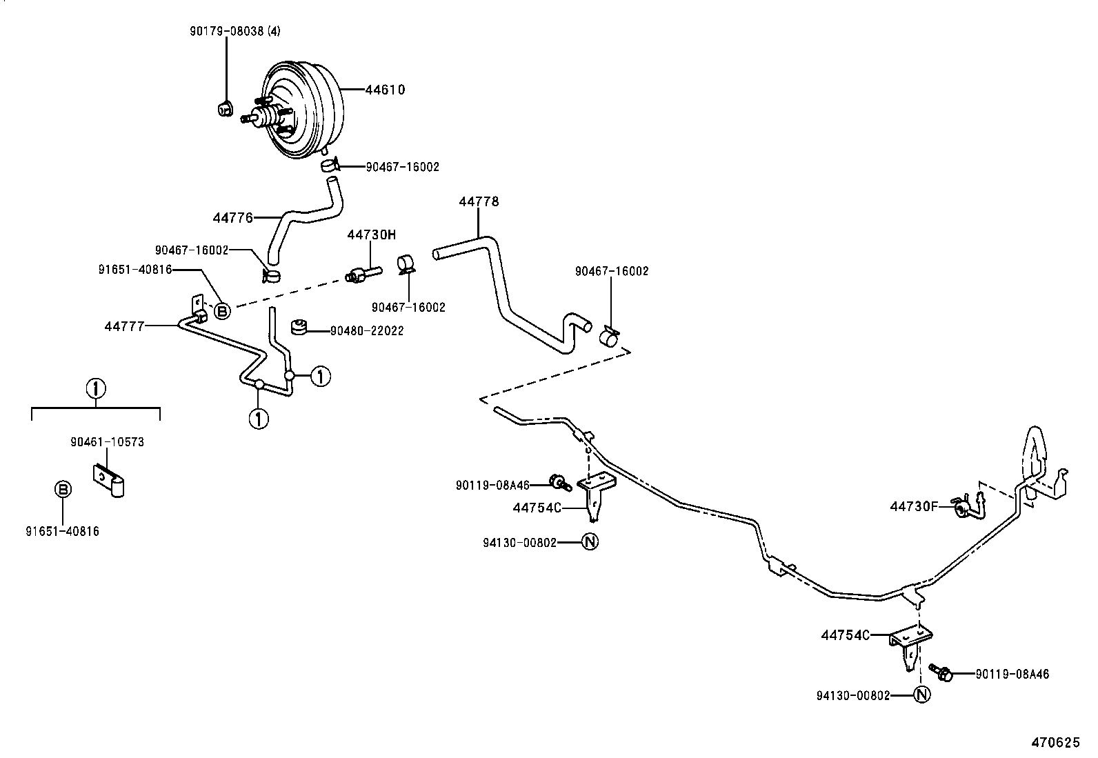44610-37060 BOOSTER ASSY, BRAKE product image
