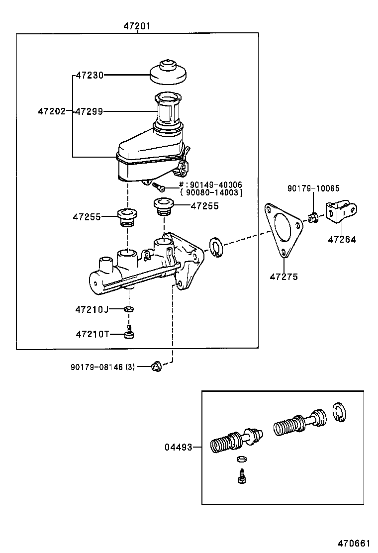 44591-01020 BRACKET, BRAKE ACTUATOR, NO.1 product image