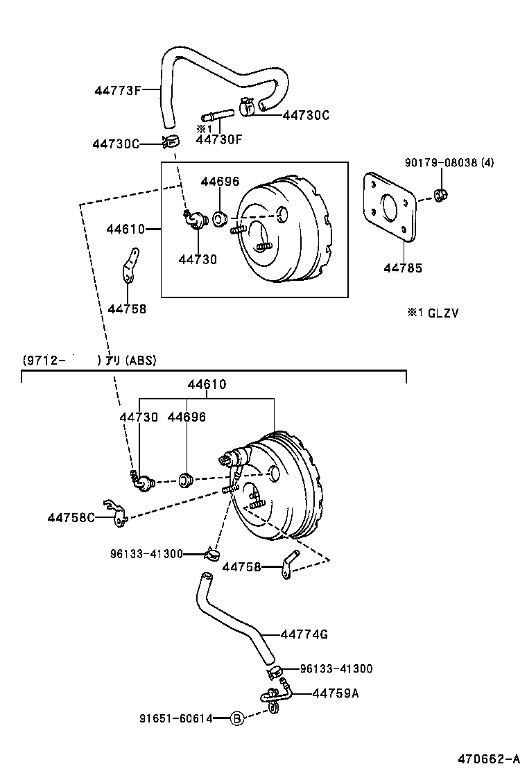 44610-10420 BOOSTER ASSY, BRAKE product image