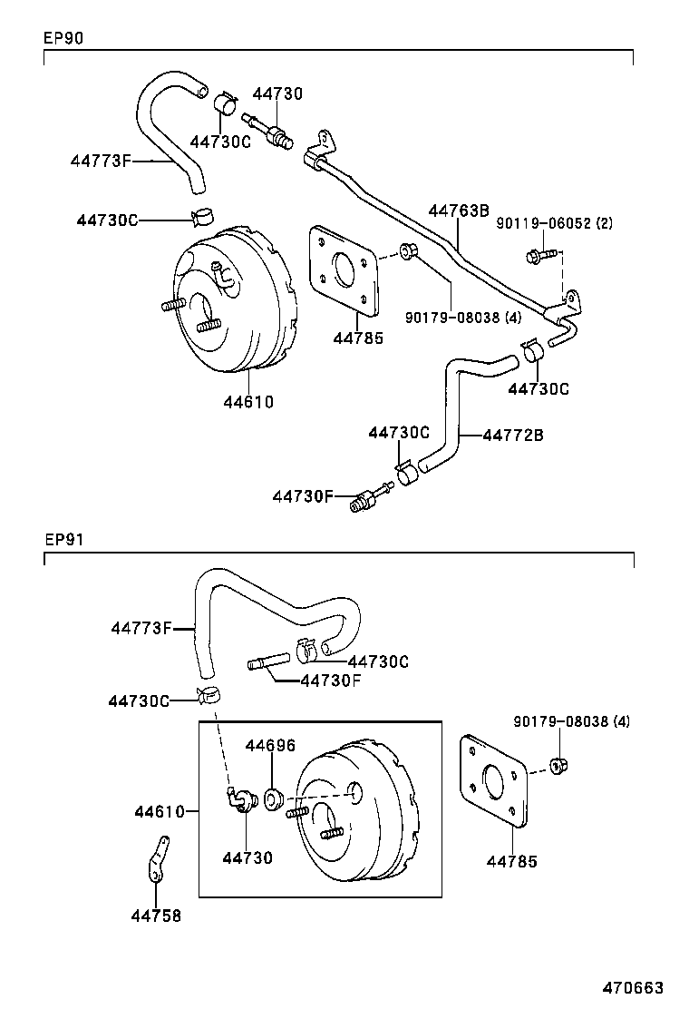 44610-10310 BOOSTER ASSY, BRAKE product image