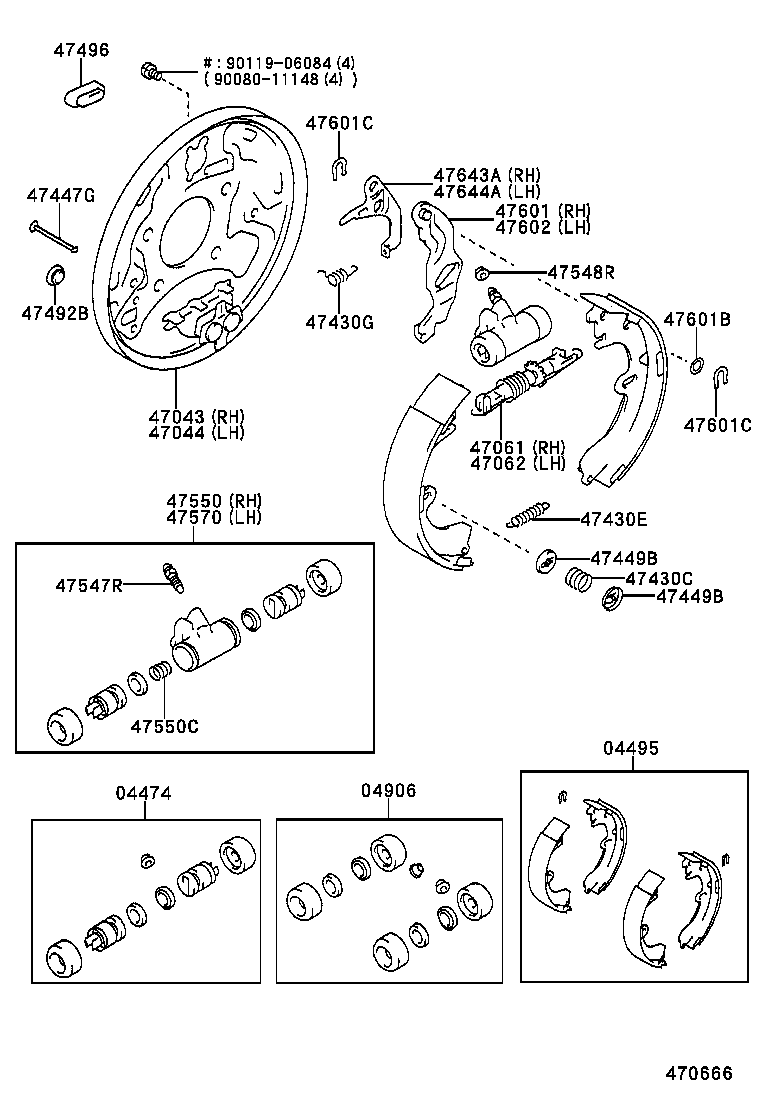 47550-02040 CYLINDER ASSY, REAR WHEEL BRAKE(FOR RH, FRONT OR UPPER) product image