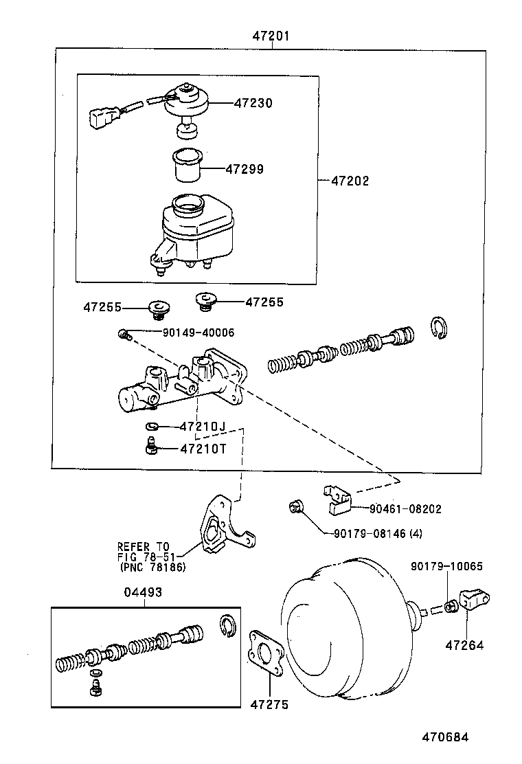 04493-60310 CYLINDER KIT, BRAKE MASTER product image