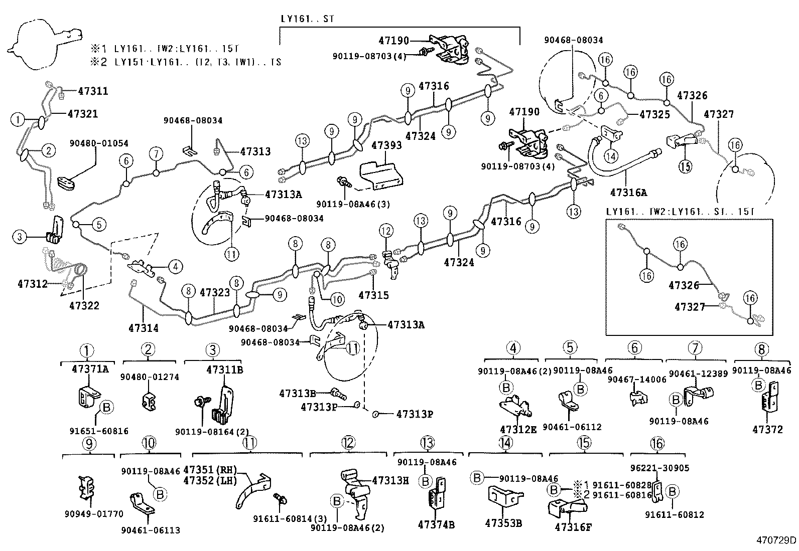47190-25010 VALVE ASSY, PROPORTIONING & BY-PASS product image