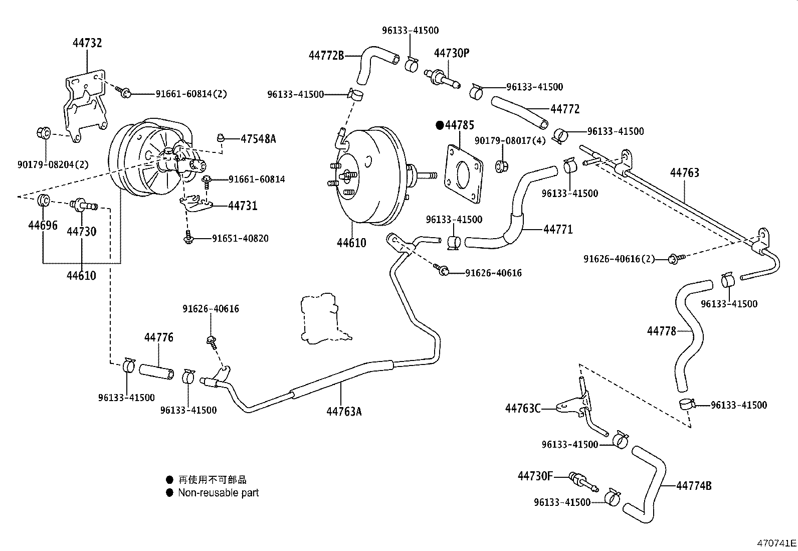 44610-43010 BOOSTER ASSY, BRAKE product image