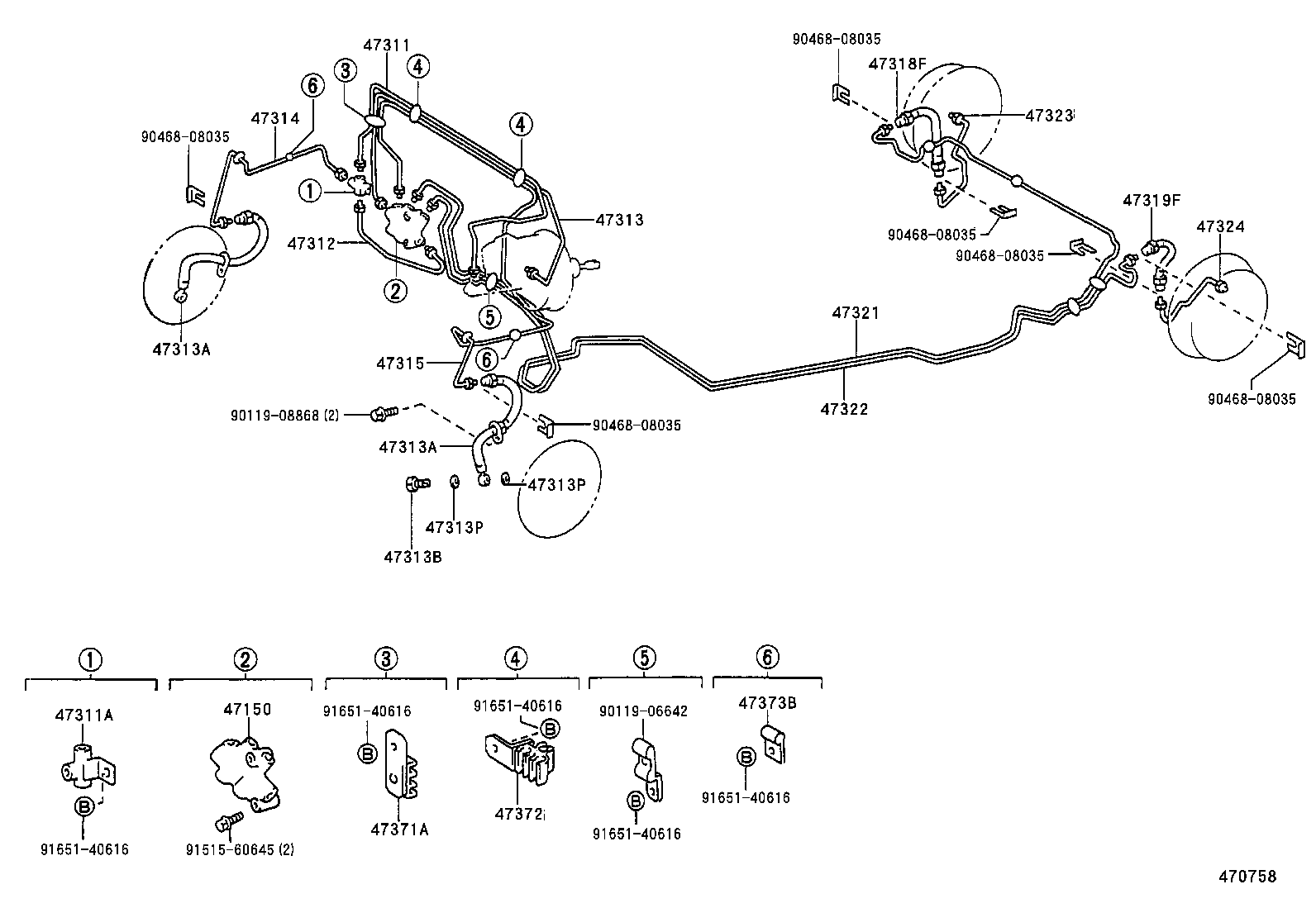 47150-12240 VALVE ASSY, PROPORTIONING product image