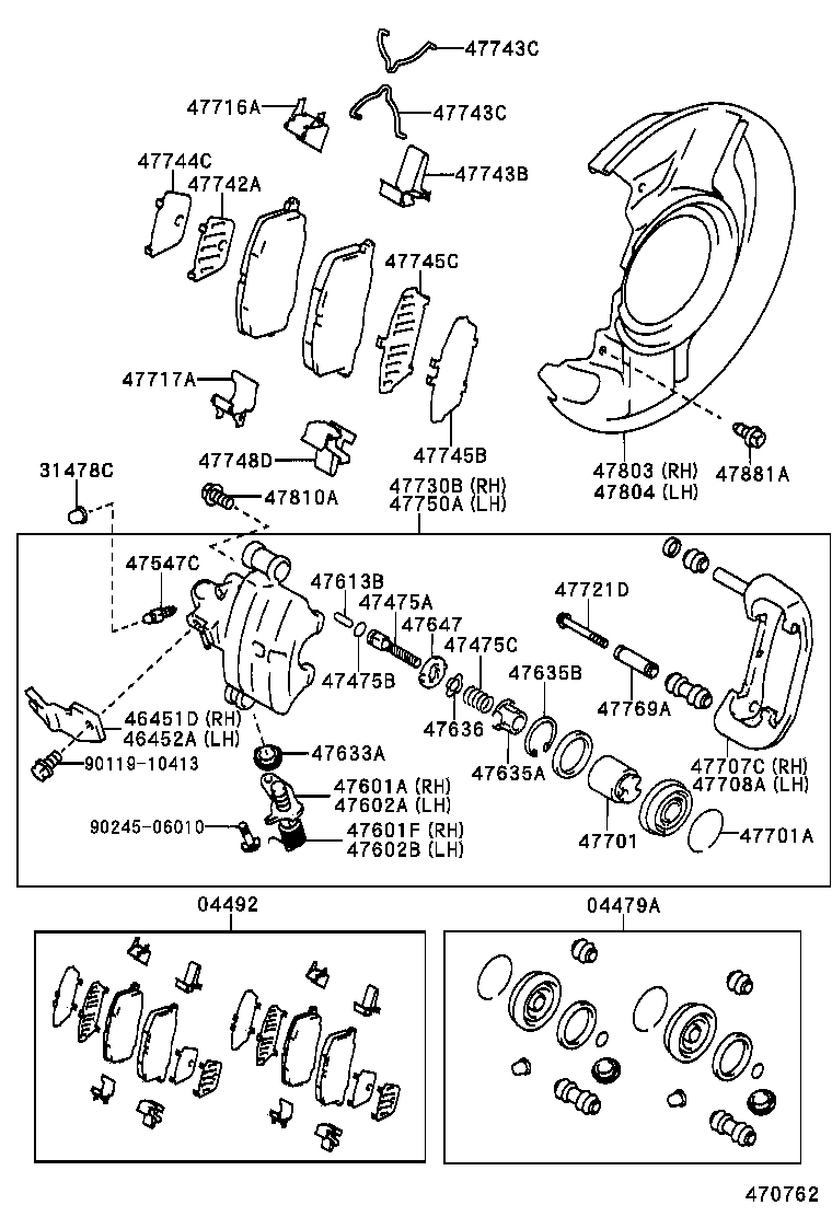 91619-B1225 BOLT, HEXAGON(FOR REAR CALIPER) product image