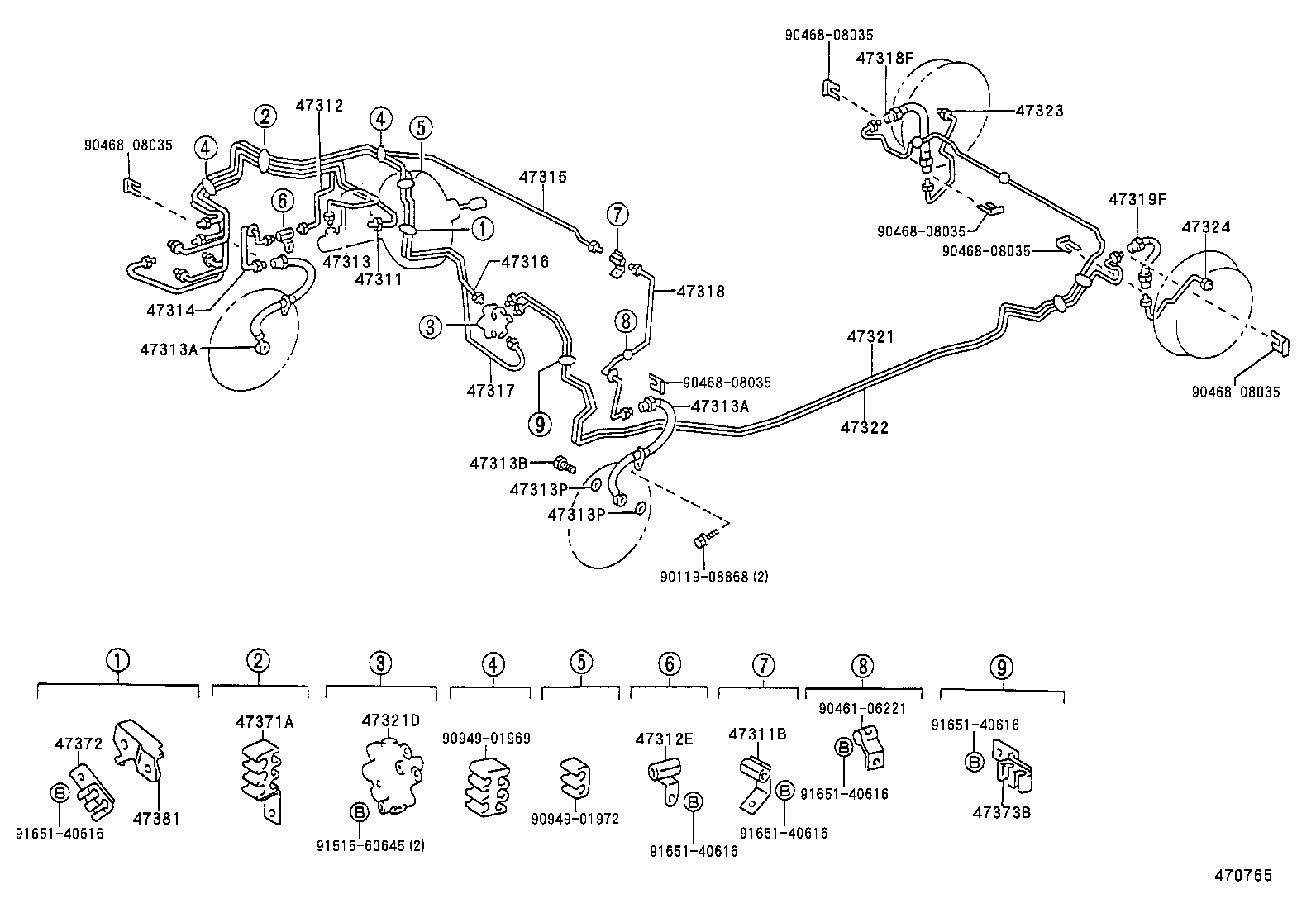 47150-12240 VALVE ASSY, PROPORTIONING product image