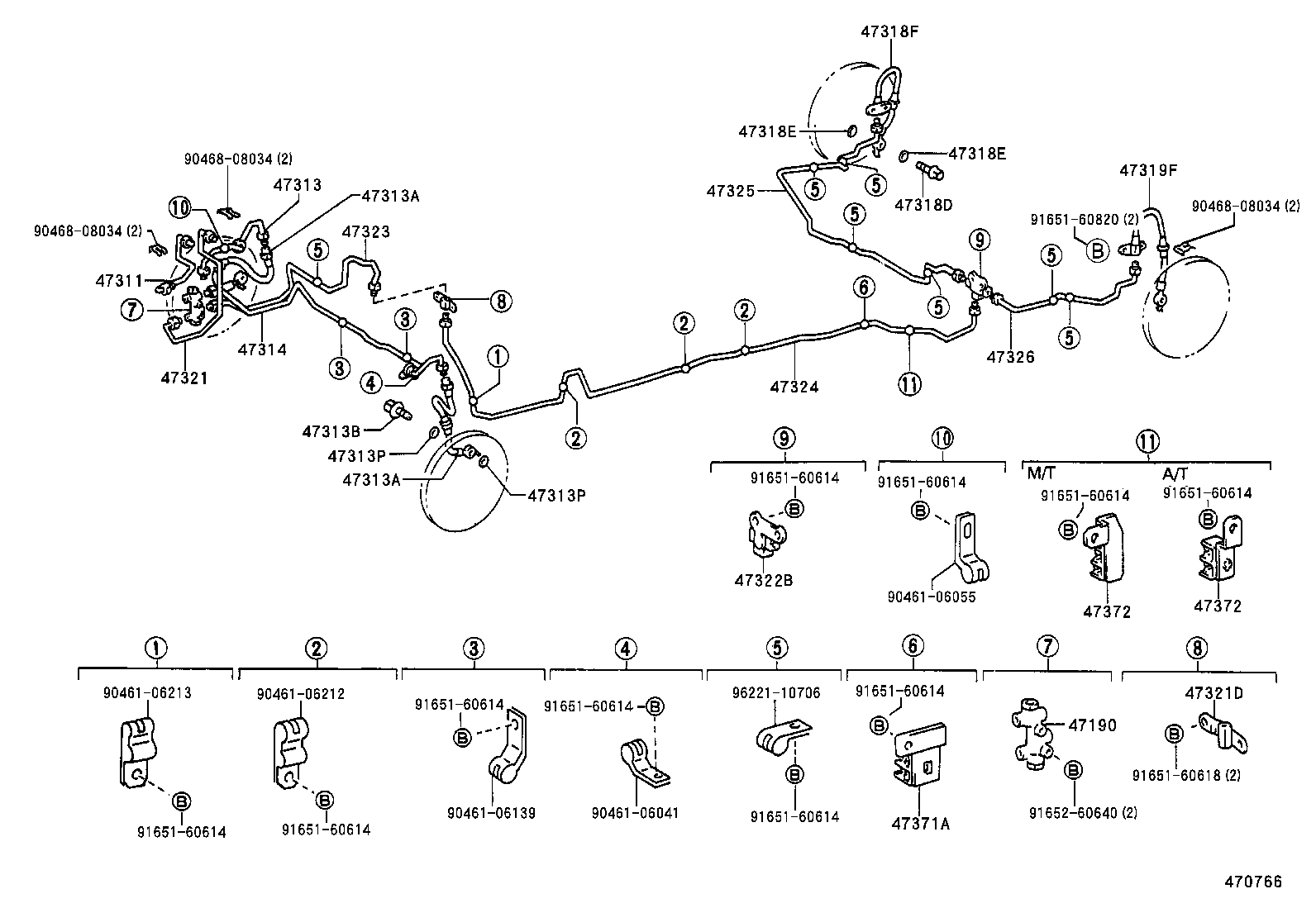 44545-42020 HOLDER, BRAKE ACTUATOR BOLT product image