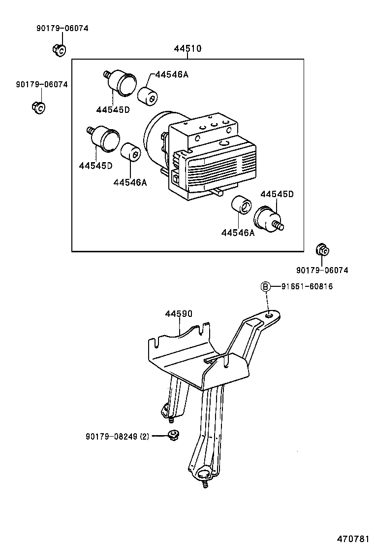 47315-26180 TUBE, FRONT BRAKE, NO.5 product image
