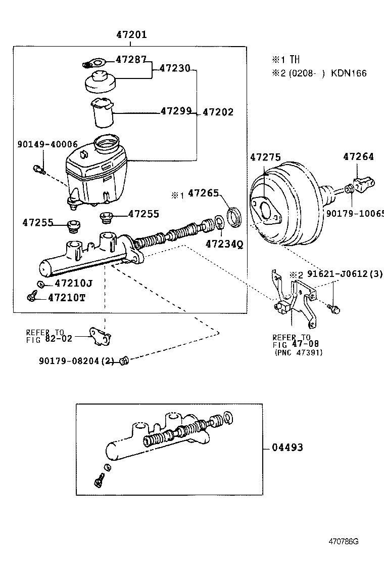 47201-04040 CYLINDER SUB-ASSY, BRAKE MASTER product image