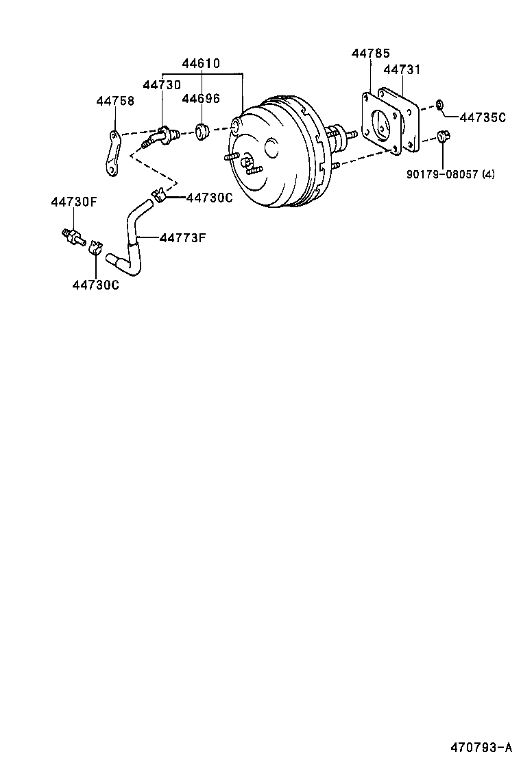 44785-04010 GASKET, BRAKE BOOSTER product image