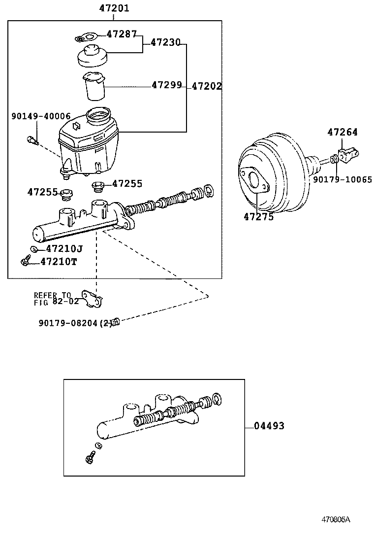 04493-3D010 CYLINDER KIT, BRAKE MASTER product image