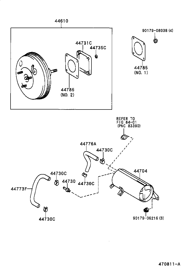 44731-44010 BRACKET, BRAKE BOOSTER product image