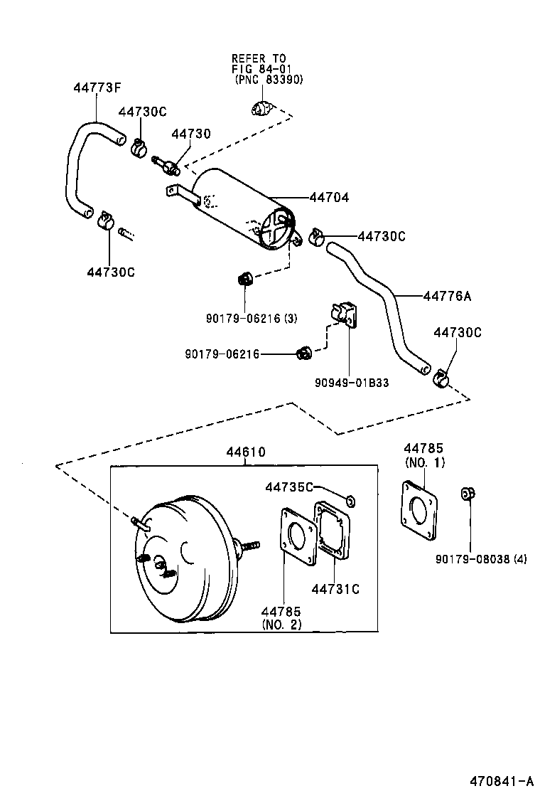 44731-44010 BRACKET, BRAKE BOOSTER product image