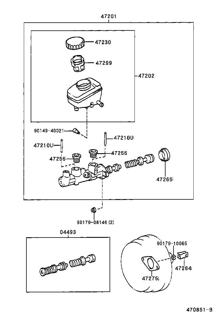 47220-50110 RESERVOIR SUB-ASSY, BRAKE MASTER CYLINDER product image