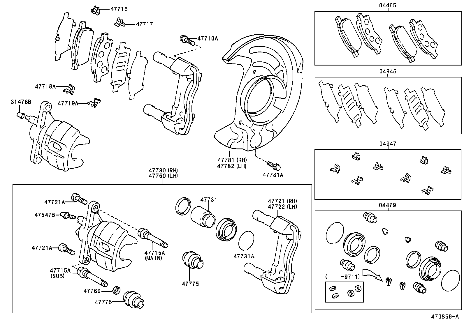 47781-21020 COVER, DISC BRAKE DUST, FRONT RH product image